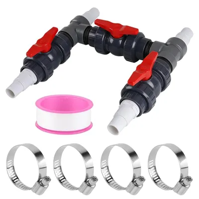 Immagine prodotto di Set bypass per piscina - Ø 50 mm - Pompa di calore - Tubi 32 mm e 38 mm - PVC