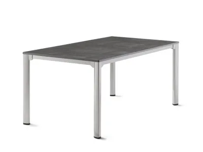 Produktbild von Sieger Gartentisch Aluminium/Vivodur Eisengrau/Schiefer Anthrazit 165x95 cm