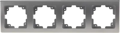 Produktbild von DELPHI 4-fach Rahmen silber