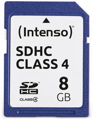 Zdjęcie produktu dla Intenso 3401460, 8 GB, SDHC, Klasa 4, 21 MB/s, 5 MB/s