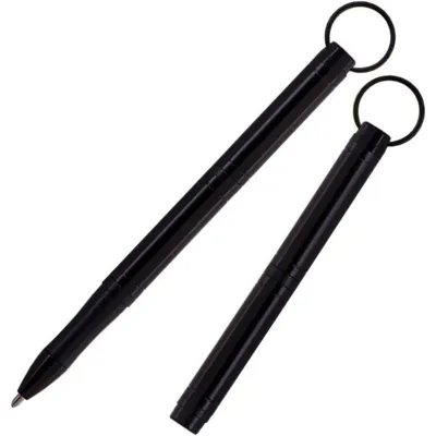 Productafbeelding van Backpacker Space Pen, zwart geanodiseerd aluminium met sleutelhanger (#BP/B)