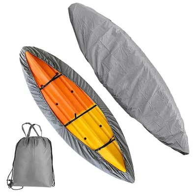 Produktbild von Kajak Persenning Universelle Bootsplane Grau 4.1-4.5m 420D Oxford Wasserdicht