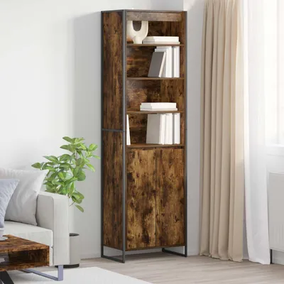 Image de vidaXL Armoires hautes Raucharbe 60 x 36 x 200 cm en bois aggloméré