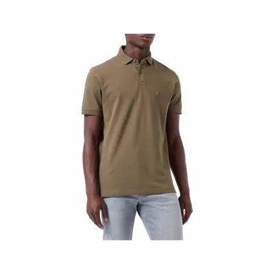Zdjęcie produktu dla Tommy Hilfiger Polo Bawełna Khaki Uni Regular fit