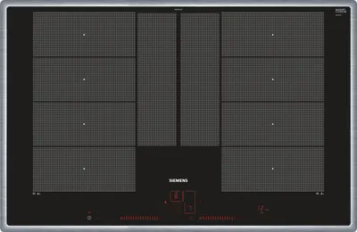 Produktbild von Siemens EX845LYC1E, Schwarz, Edelstahl, Integriert, Zonen-Induktionskochfeld, Glaskeramik, 4 Zone(n), 4 Zone(n)