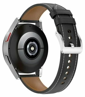 Produktbild von By Qubix Luxus Lederarmband - Schwarz - passend für Huawei Watch GT 6 / GT 6 pro - 46 mm