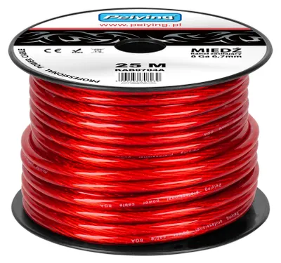 Zdjęcie produktu dla Kabel samochodowy 8Ga OD6.7mm CU 25m