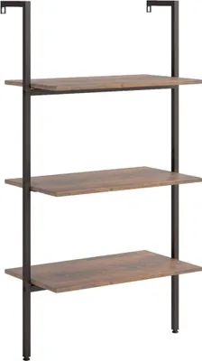 Produktbild von vidaXL Leiterregal mit 3 Böden Dunkelbraun und Schwarz 64x35x120,5cm