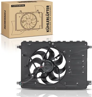 Obrázok produktu pre Frankberg 1x ventilátor chladenia motora s rámom ventilátora chladiča Ford Galaxy WA6 Mondeo IV BA7 S-Max WA6
