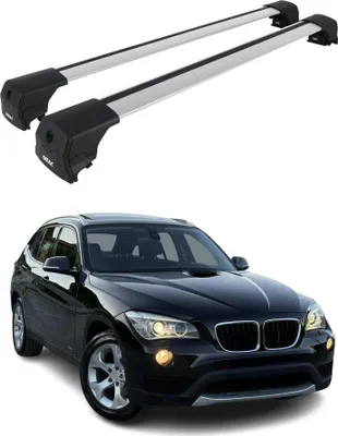 Image de Barres de toit transversales pour BMW X1 E84 2009-2015 Aluminium Gris ABE
