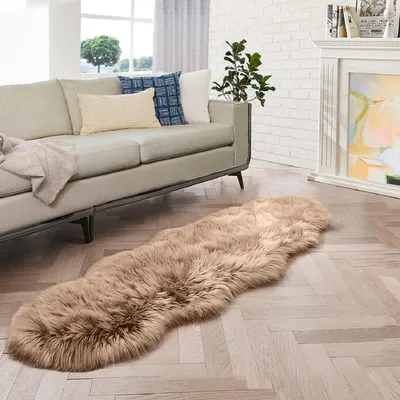 Obrázek produktu pro Koberec, 60 x 180 cm, béžová barva, vhodný do ložnice
