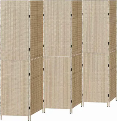 Obrázek produktu pro vidaXL Dělící stěna do pokoje béžová 292 x 180 cm Polyratan