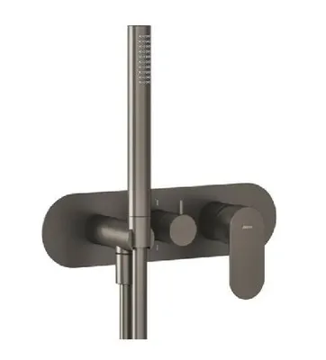 Produktbild von Ravak Eleganta - Unterputzarmatur für 2 Verbraucher, Graphit gebürstet X070337