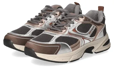 Produktbild von Bullboxer Damen Low Sneaker Grau Textil & Synthetik Größe: 37