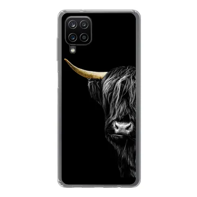 Produktbild von MuchoWow® Handyhülle Schutzhülle Hülle für Samsung Galaxy A12 Schottischer Hochländer - Kühe - Gold Silikon Softcase Handy Hülle - Bild