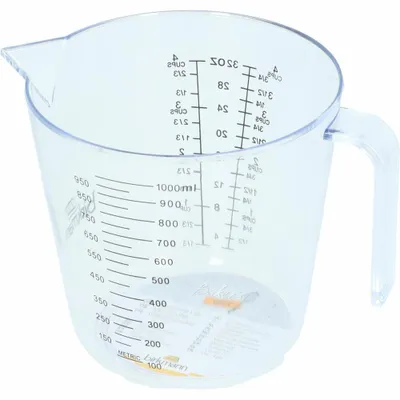 Immagine prodotto di Birkmann Bakers Best Messbecher, Meßkanne, Maßbecher, Dosierhilfe, Kunststoff, 1 L, 424531