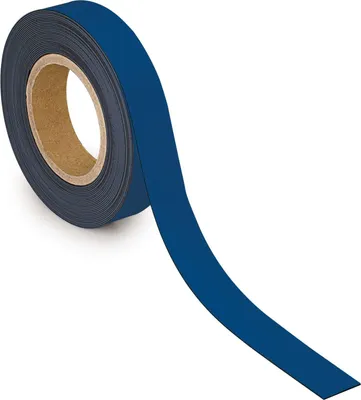 Produktbild von MAUL Kennzeichnungsband Metall 1 Stück 42 g/cm ² magnetisch kunststoffbeschichtet beschriftbar 10 m x 3 cm x 1 mm blau
