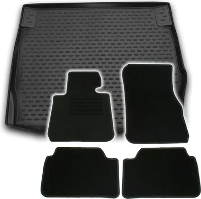 Produktbild von Gummi-Kofferraumwanne + Fußmatten Set für 1er BMW F20 , Bj. 9/2011-