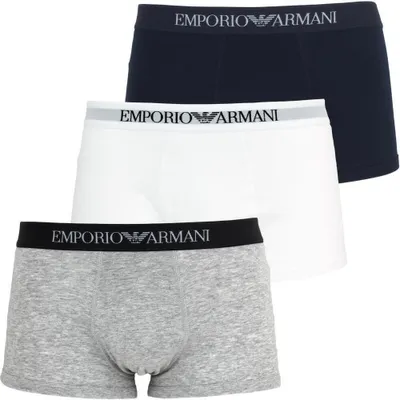 Produktbild von EMPORIO ARMANI 3P Boxershorts    weiß grau blau   XL
