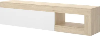 Immagine prodotto di Dmora Mobile Porta tv Animeli 42x204x48h cm Marrone Rovere, Modulabile Apertura a Ribalta