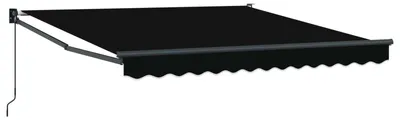 Image de vidaXL Store rétractable noir 350 x 250 cm