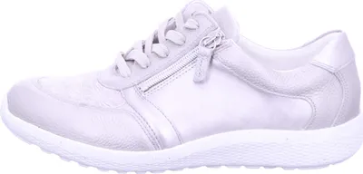 A side view of a single shoe on a white background.