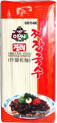 Produktbild von Assi Brand | Weizennudeln Jjajangguksu - 907 G - Glutenhaltig - Asiatische Küche - Koreanische Spezialität