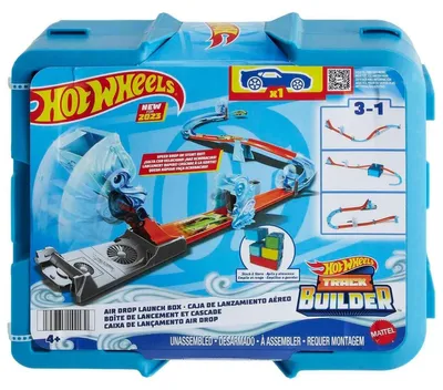 Produktbild von Mattel HNJ67 - Hot Wheels - Track Builder - Wind and Gravity Pack, inkl. Fahrzeug
