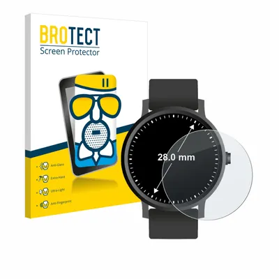 Produktbild von BROTECT Entspiegelungs Schutzglas für Armbanduhren (Kreisrund, ø: 28 mm) Schutzfolie Panzer Folie Glas Display Schutz matt