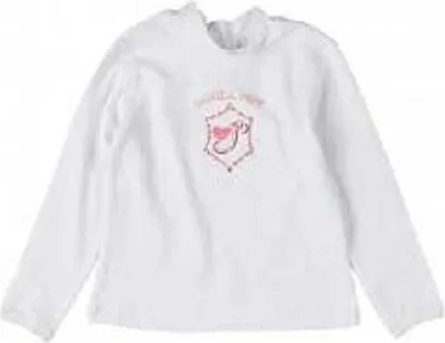 Produktbild von Patrizia Pepe Longsleeve Langarmshirt Designermode für Mädchen! weiß, Größe:68