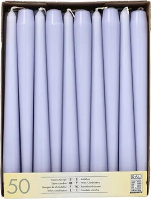 Produktbild von STARPAK Leuchterkerzen 22 mm flieder 50er Pack