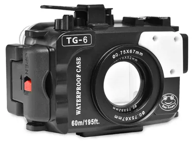 Zdjęcie produktu dla Wodoodporna obudowa dla aparatu "Sea frogs", etui do nurkowania, ochronne etui do fotografii podwodnej, głębokość do 60 metrów / 195 stóp, zamiennik dla aparatu Olympus TG-6