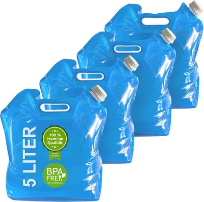 Produktbild von Faltbarer Wasserkanister 10L, BPA-frei, für Camping, ausfallsicher