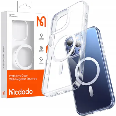 Obrázek produktu pro Mcdodo McDodo PC-4922 Magnetic Case for iPhone 16 Pro (transparent)