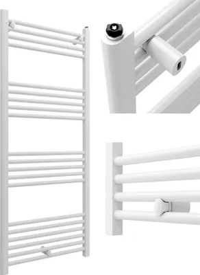 Immagine prodotto di Granitan | PUERTO radiatore da bagno - 60/140 cm - Bianco - Design moderno - Scaldasalviette con cartuccia riscaldante