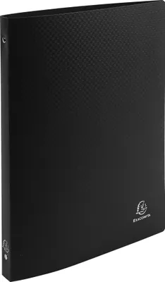 Produktbild von Exacompta 25x Ringbuch aus PP 500µ mit 4Ring Rücken 20mm A4 - Schwarz - 51191SE