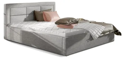 Produktbild von Bett mit Bettkasten 180x200cm Grau