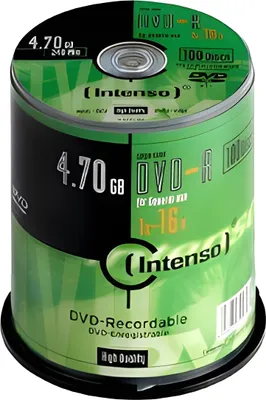 Obrázek produktu pro Intenso Dvd-R 4.7Gb 16X (100) Cb