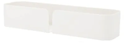 Hängende Aufbewahrungsbox Wandregal Caddy, 26,8 cm, weiß, selbstklebend