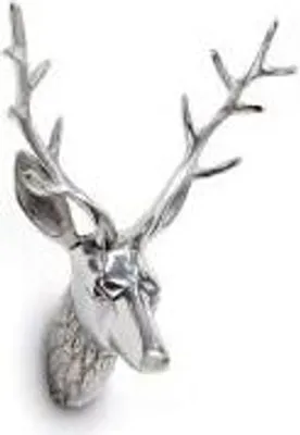 Produktbild von Hirsch-Kopf Geweih, Klein 18,0 x 15,0 x 30,0cm Aluminium
