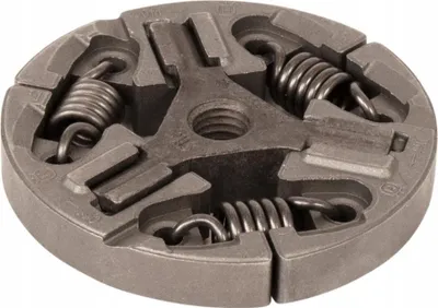 A close-up studio shot of a clutch assembly.