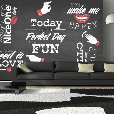 Produktbild von Basera Fototapete Textmotiv m-A-0012-a-b, Vliestapete, 350x245 cm