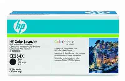 Produktbild von Original HP Tonerkartusche CE264X / 64X schwarz; ca. 17.000 Seiten; für Color Laserjet Enterprise CM 4540