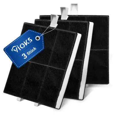 Produktbild von Aktivkohlefilter 3x passend wie Balay 00360732 Kohlefilter für Dunstabzugshaube