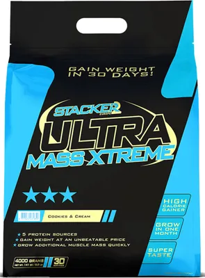 Produktbild von Stacker2 Ultra Mass Xtreme (4000g) Cookies & Cream - Gewichtszunahme - Ohne Kreatin