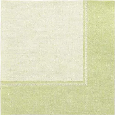 Produktbild von Servietten "ROYAL Collection" 1/4-Falz 40 cm x 40 cm hellgrün "Linum"