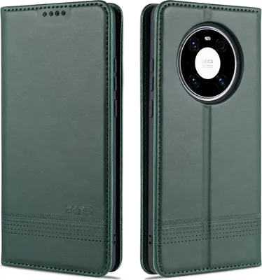 Produktbild von LaimTop LederHülle für Huawei Mate 40 Pro, Klapphüllen Brieftasche Magnetverschluss Ständer Schutzhülle für Huawei Mate 40 Pro Grün