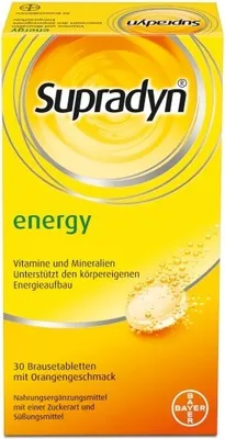 Produktbild von Supradyn energy Brausetabletten mit Orangengeschmack, 30 St. Tabletten