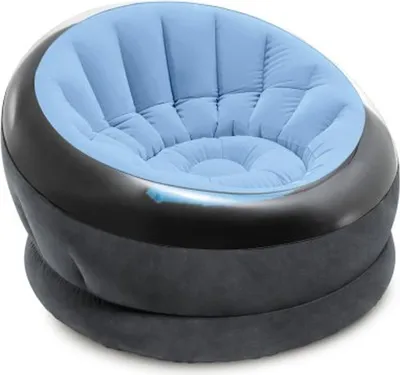 Produktbild von INTEX Empire Chair aufblasbarer Komfort Sessel für Innen und Außen Sitzkissen sitzen Lounge blau