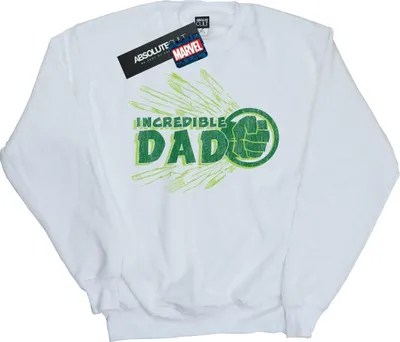 Produktbild von Marvel - "Incredible Dad" Sweatshirt für Herren BI42068 (5XL) (Weiß)